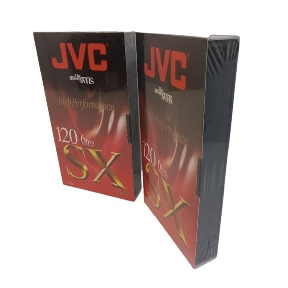 JVC T-120 SX Blank VHS Tapes High Performance D54 Set Of 2 New Sealed - Picture 3 of 4